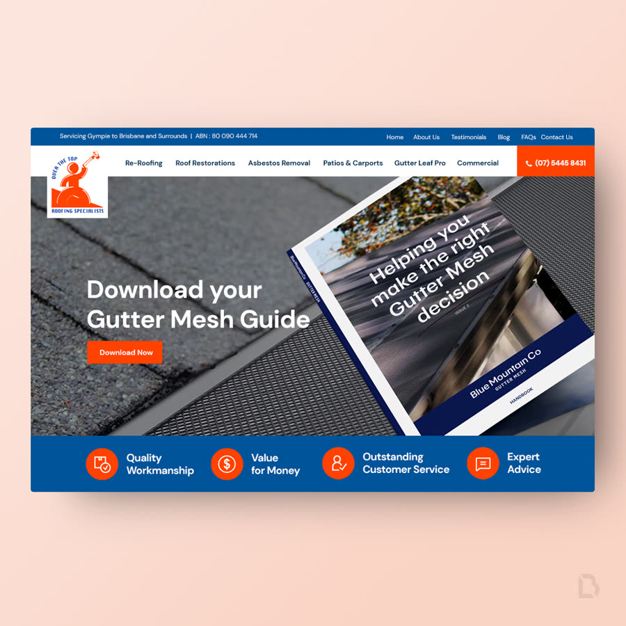 Over The Top Roofing campaign creative by Balar Media Group