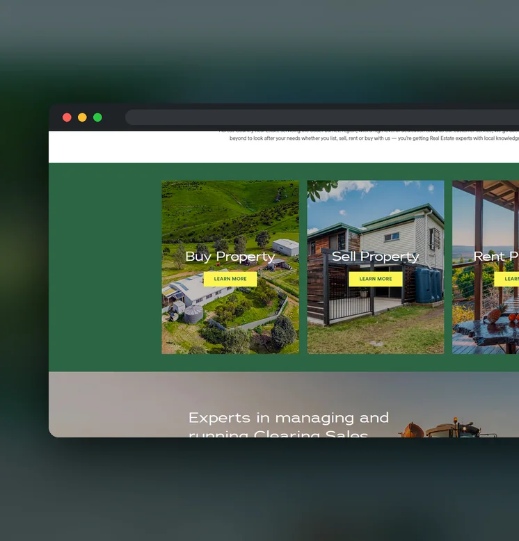 Across Country Real Estate website by Balar Media Group