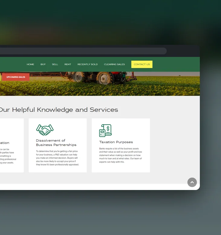 Across Country Real Estate website by Balar Media Group