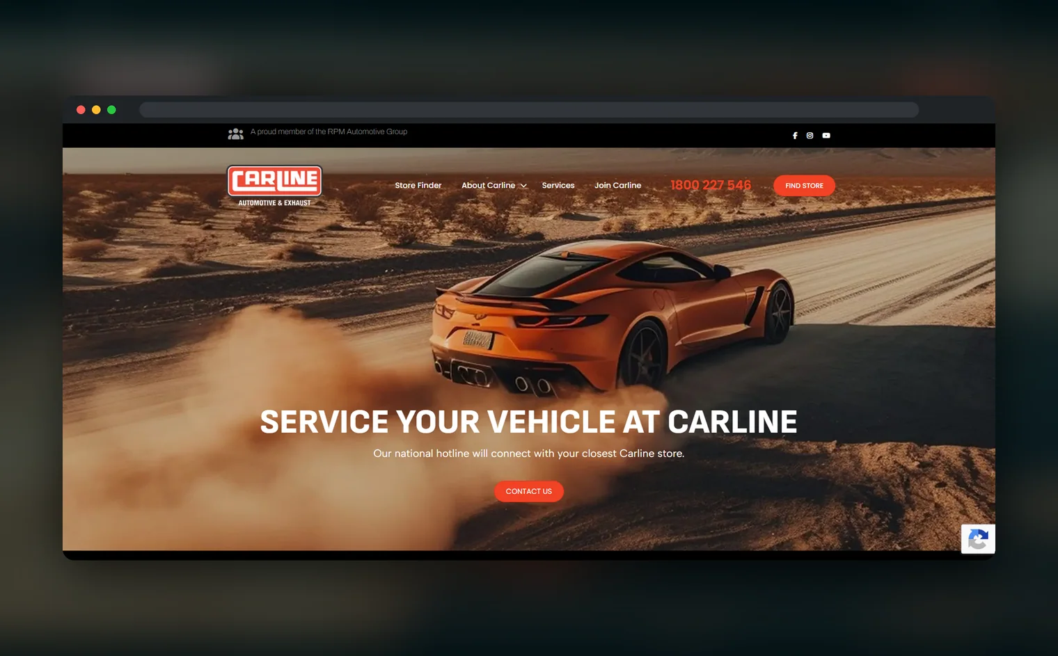 Carline website design by Balar Media Group