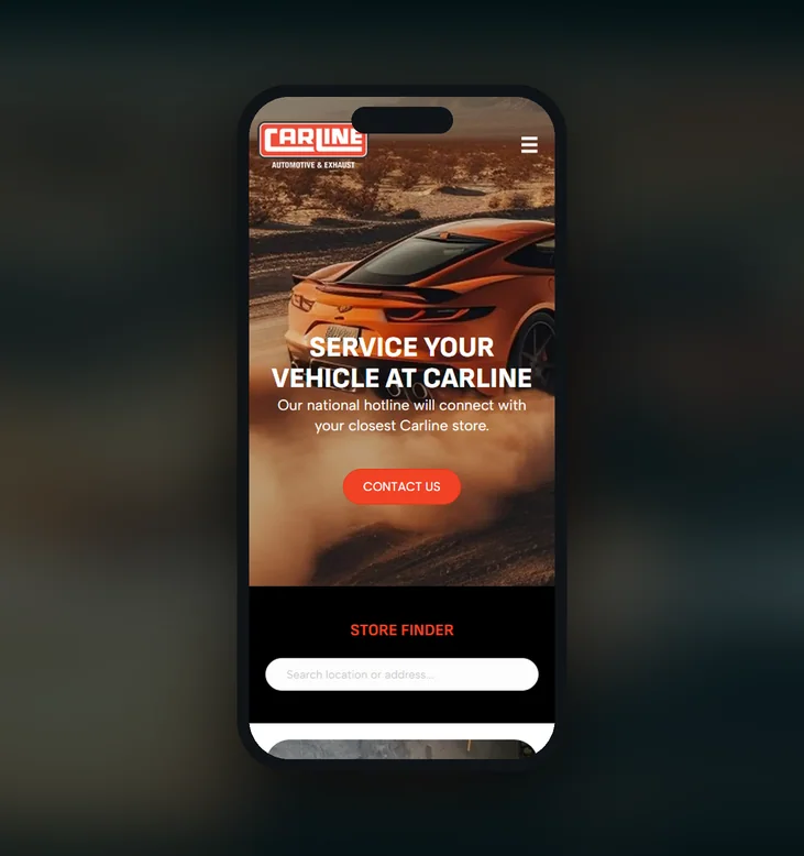 Carline mobile website by Balar Media Group