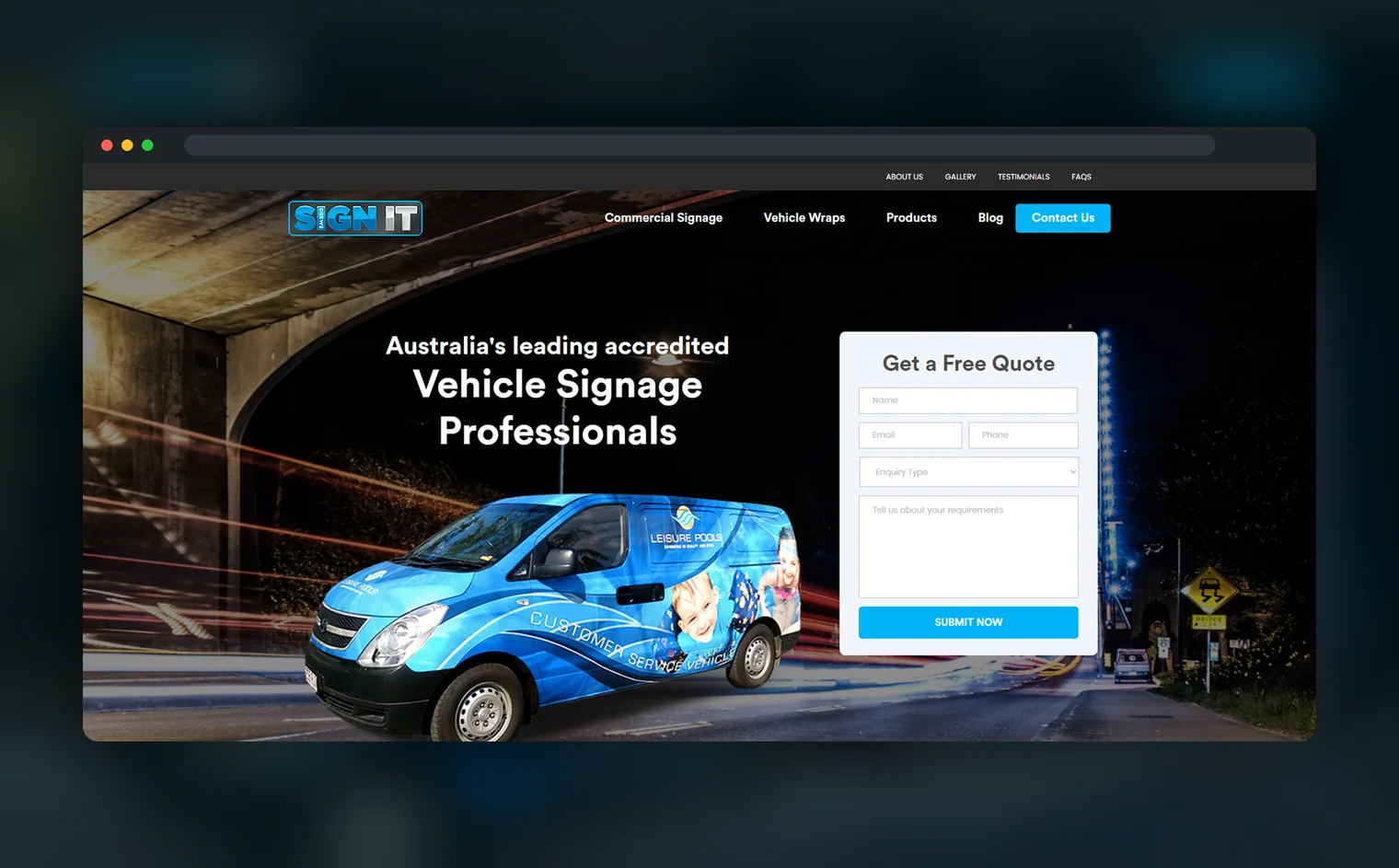 Drew Sign It website design by Balar Media Group
