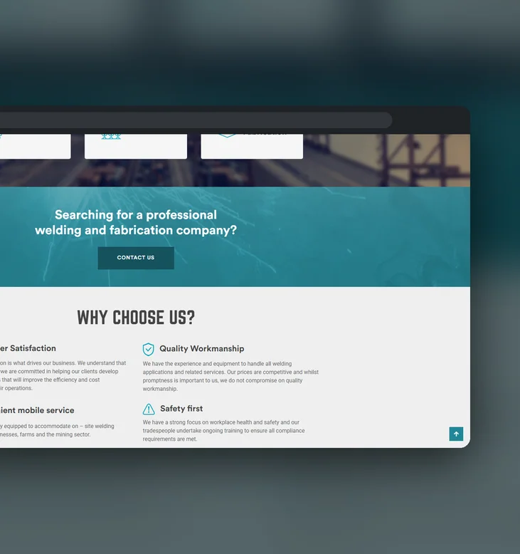 Dunn Metal Works website by Balar Media Group