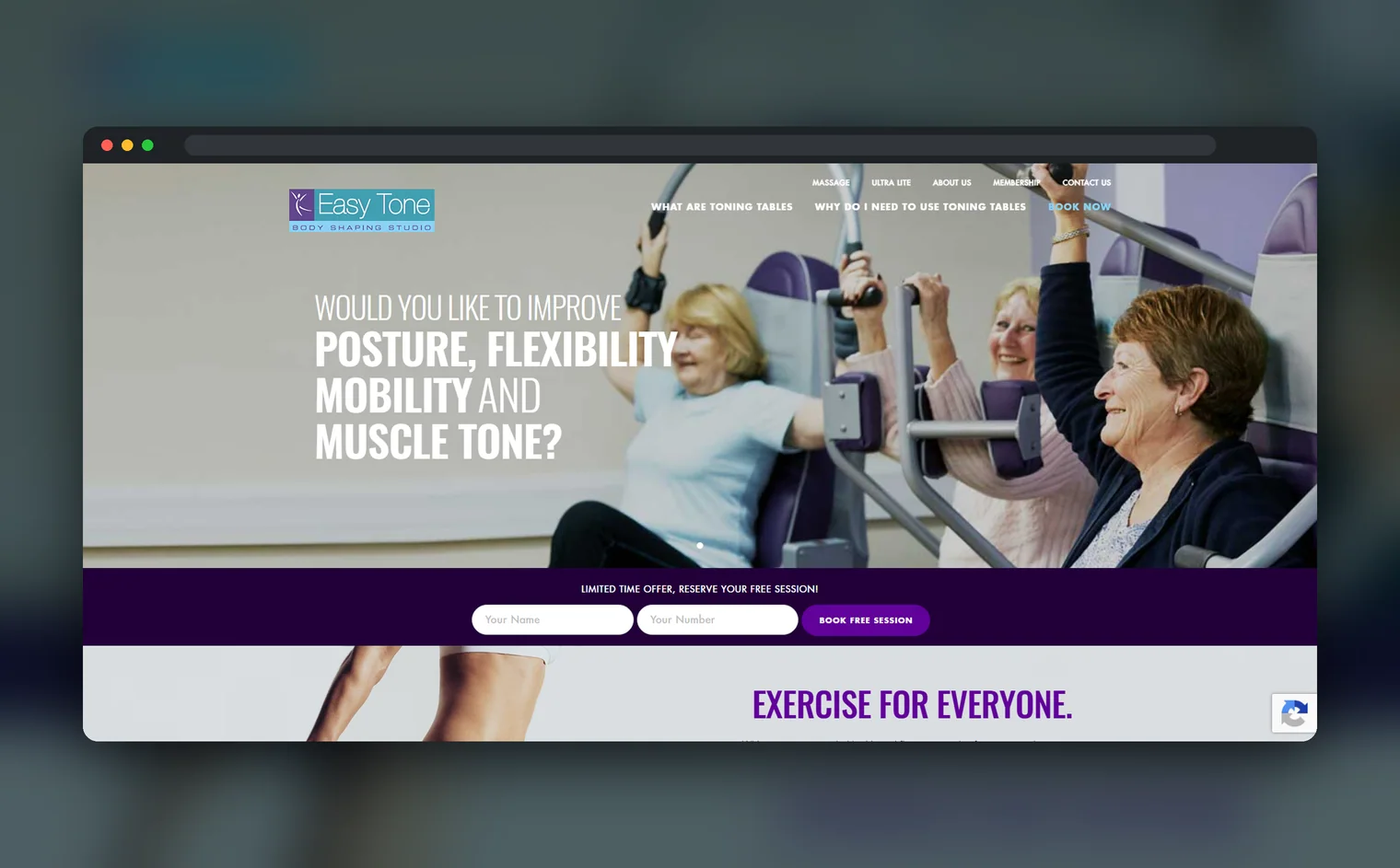 Easy Tone website design by Balar Media Group