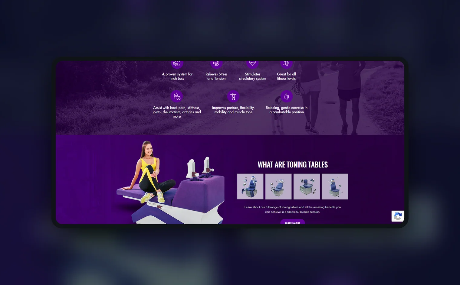 Easy Tone website by Balar Media Group, more of the design