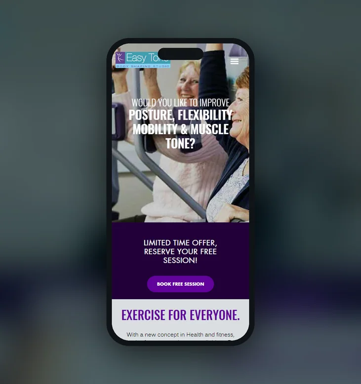 Easy Tone mobile website by Balar Media Group