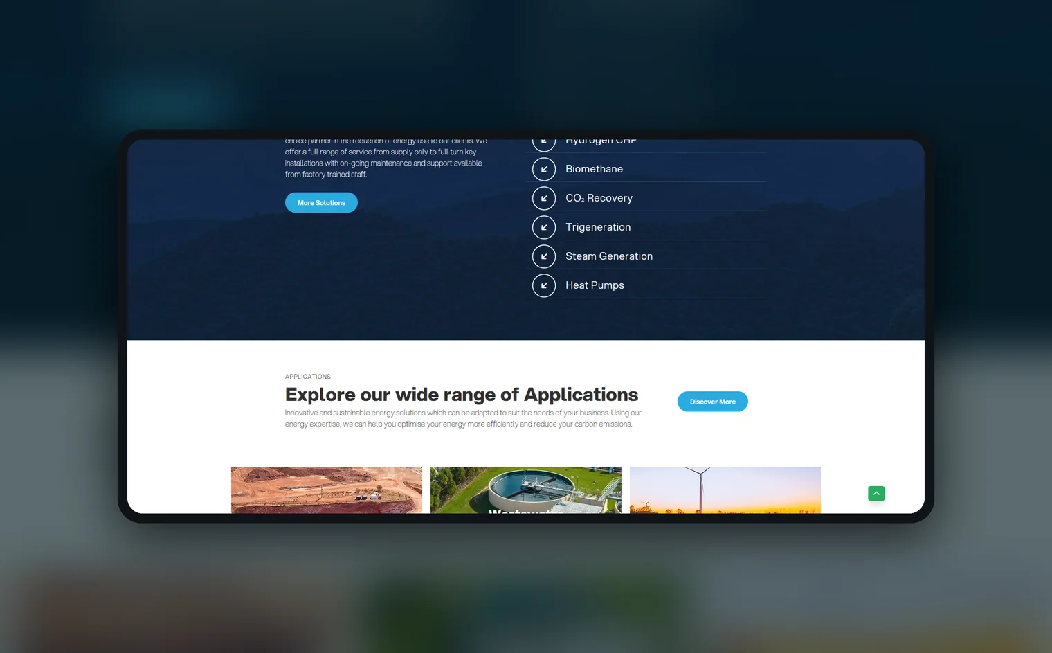 Evo ET website by Balar Media Group, more of the design