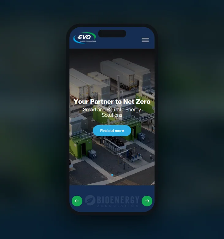 Evo ET mobile website by Balar Media Group
