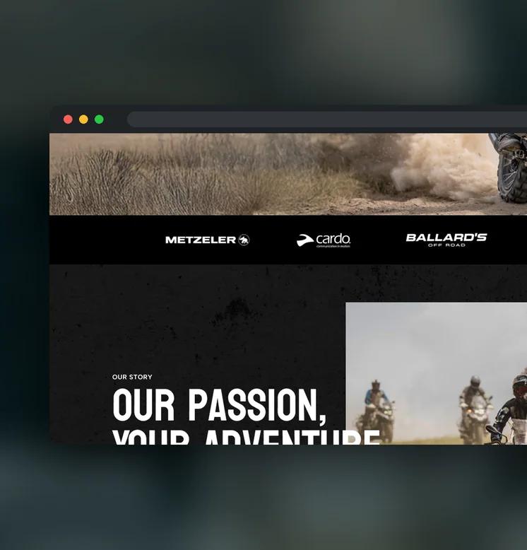 GS Off Road Training website by Balar Media Group