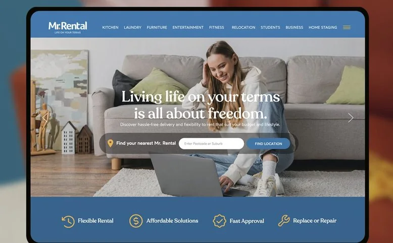 Mr Rental NZ website by Balar Media Group, more of the design