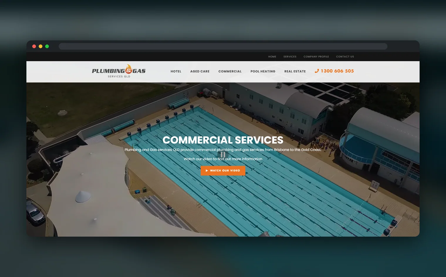 Plumbing & Gas Services QLD website design by Balar Media Group