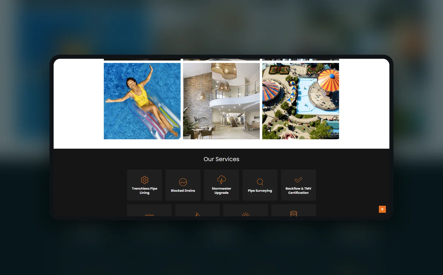 Plumbing & Gas Services QLD website by Balar Media Group, more of the design