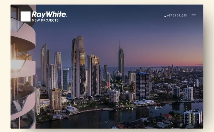 Ray White New Projects website detail by Balar Media Group