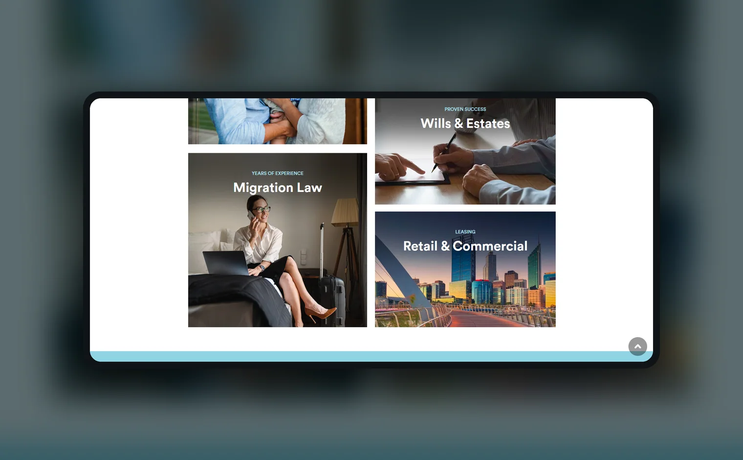 Reid Legal Group website by Balar Media Group, more of the design