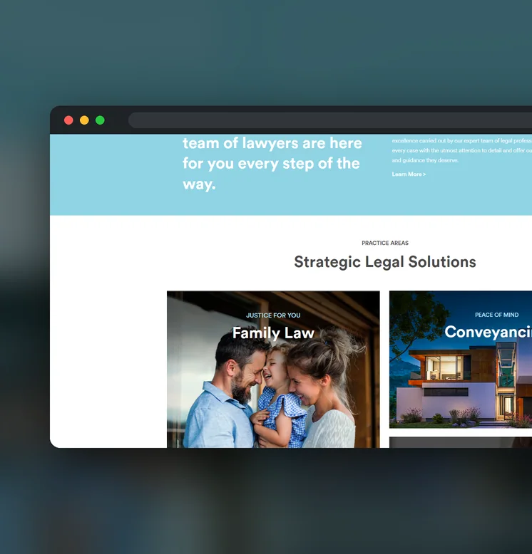 Reid Legal Group website by Balar Media Group