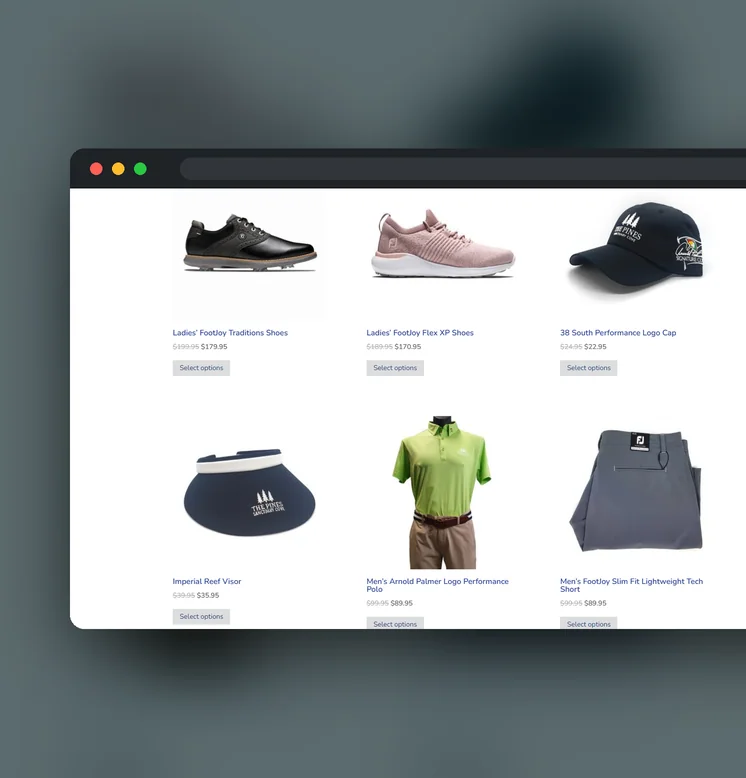Sanctuary Cove Golf Shop website by Balar Media Group