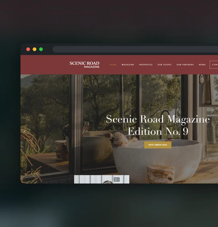 Scenic Road Properties website by Balar Media Group