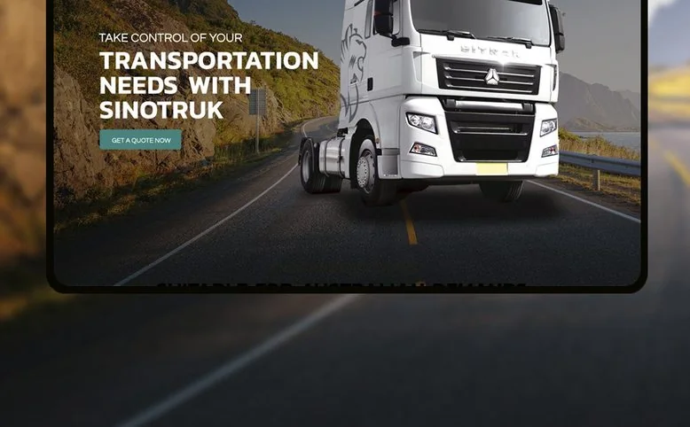Sinotruk website by Balar Media Group, more of the design