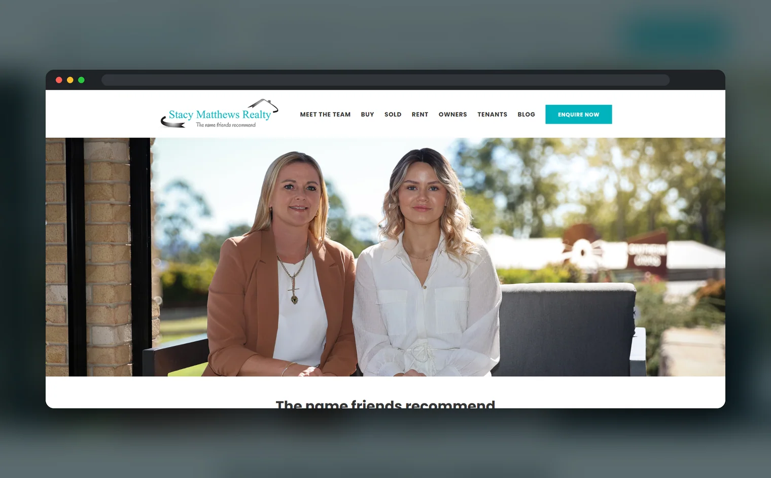 Stacy Matthews Realty website design by Balar Media Group