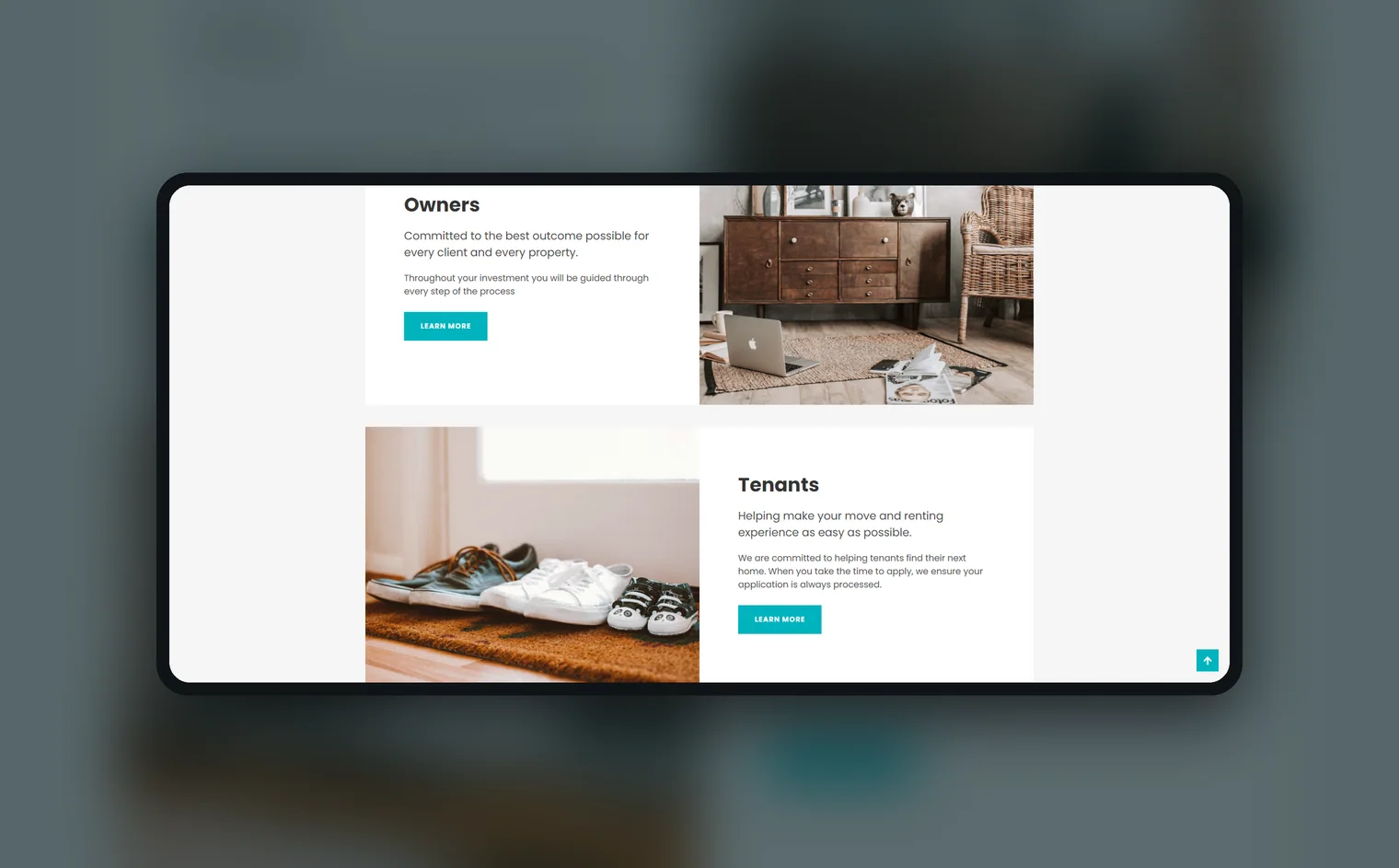 Stacy Matthews Realty website by Balar Media Group, more of the design