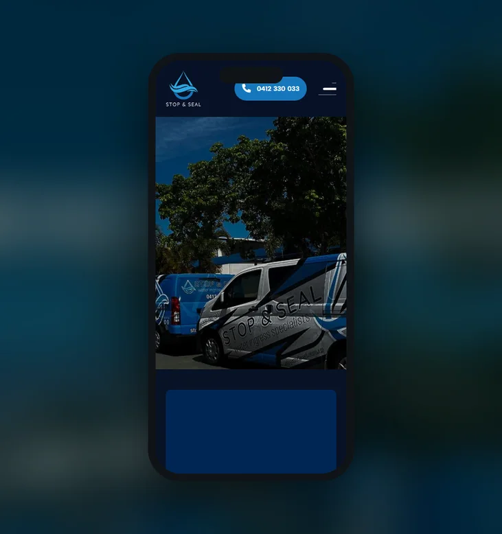 Stop and Seal mobile website by Balar Media Group