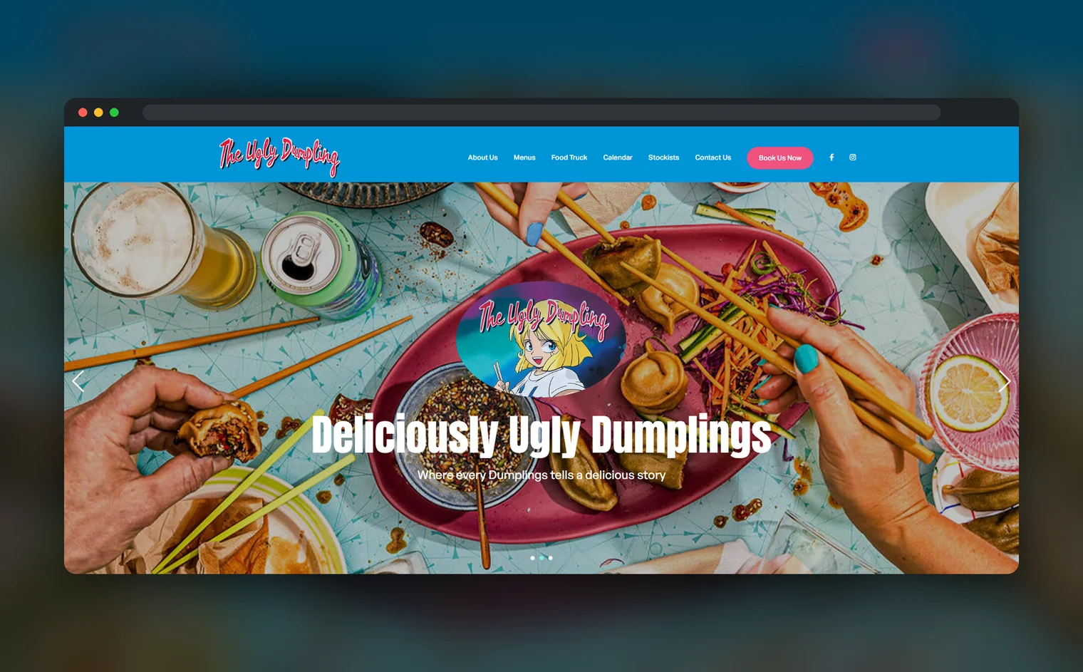 The Ugly Dumpling website design by Balar Media Group