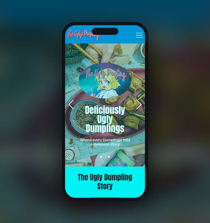 The Ugly Dumpling mobile website by Balar Media Group