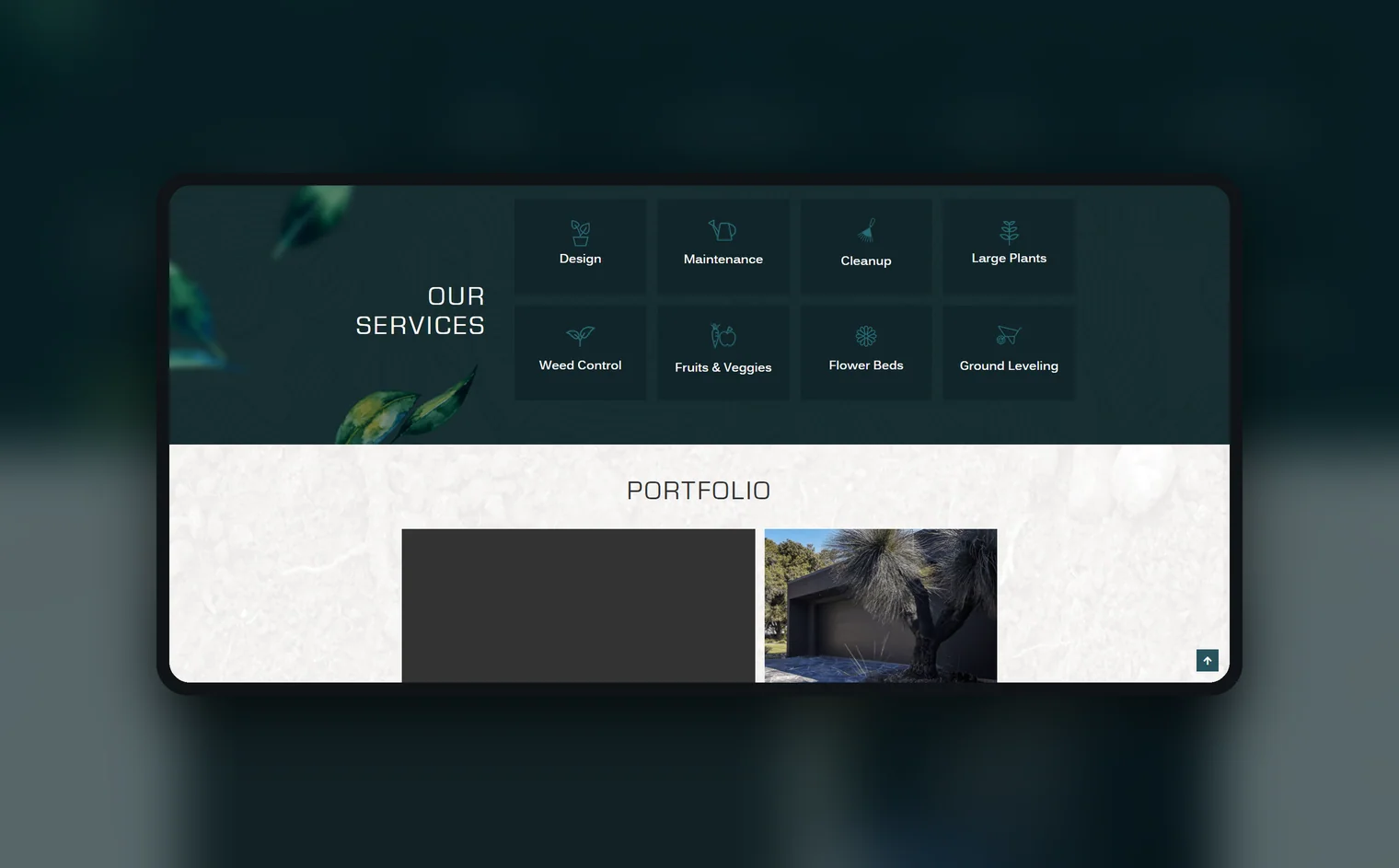 Thriving Horticulture website by Balar Media Group, more of the design