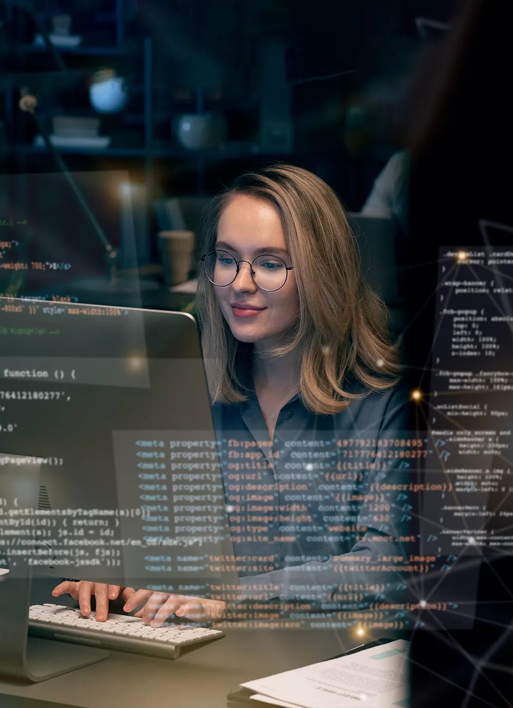 Code on a developer's screen