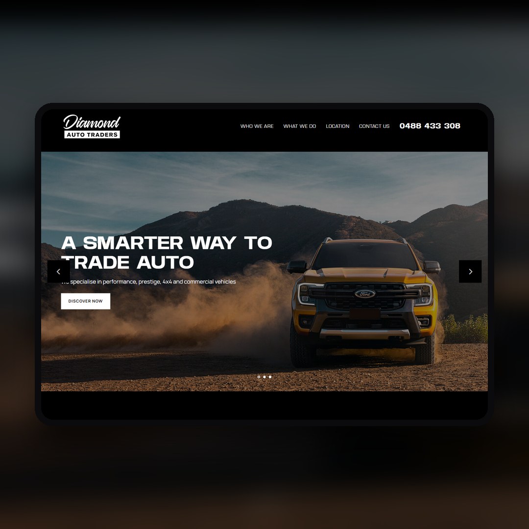 Diamond Auto Traders website by Balar Media Group