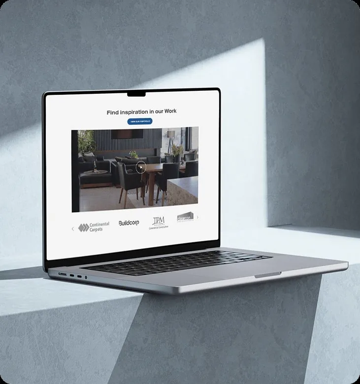 Allure Concrete Solutions service pages designed by Balar Media Group